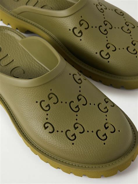 gucci green clogs|gucci clogs nordstrom.